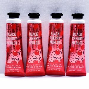Bath & Body Works BLACK CHERRY MERLOT Hand Cream, 1 fl oz (4 pcs)